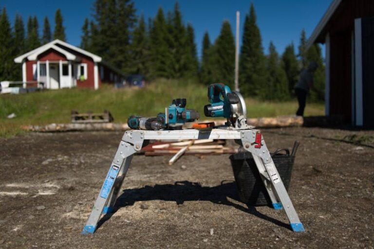 Byggplats för lösvirkeshus